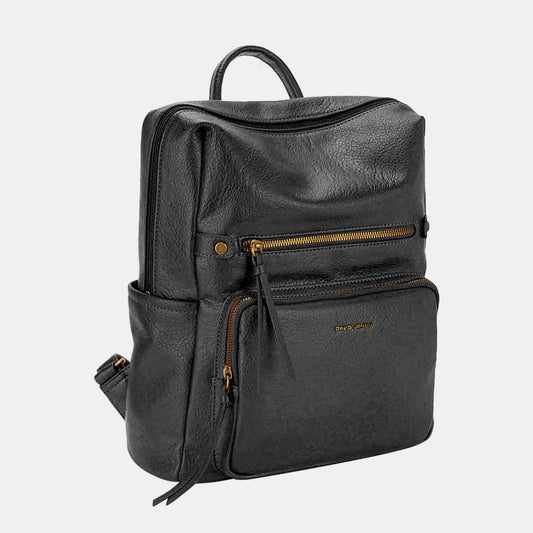 Stylish & Versatile Faux Leather Backpack Bag by David Jones