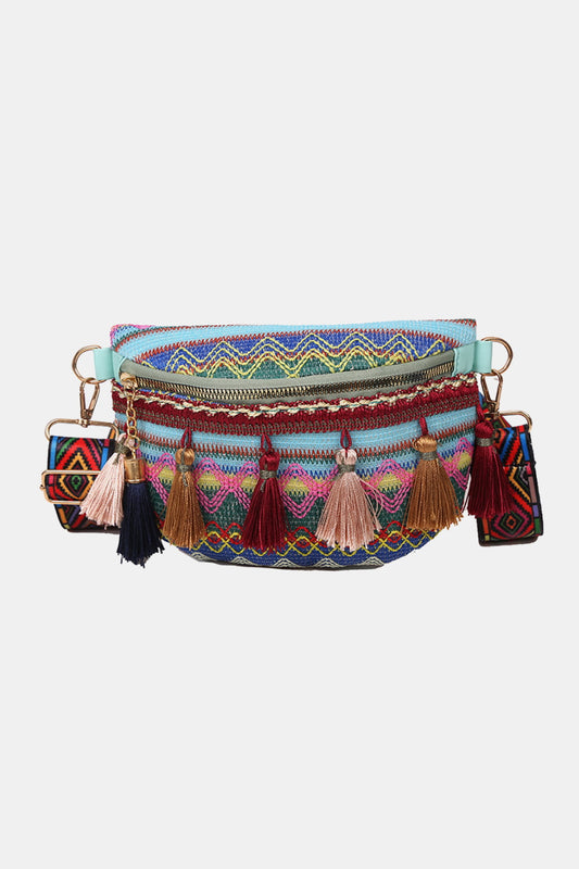 Authentic Bohemian Sling Bag with Tassels