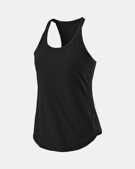 Active Tank Top with Round Neck Design